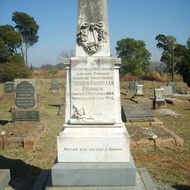 ERASMUS Theunis Christiaan 1864-1946