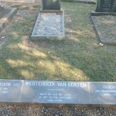 EERTEN Lodewyk Frederim Ary, Westerbeek van 1891-1970 &amp; Berendina HOORNENBORG 1893-1981