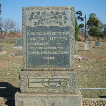 FERREIRA J.J. 1835-1917 &amp; Adriana C. DAVEL 1848-1929