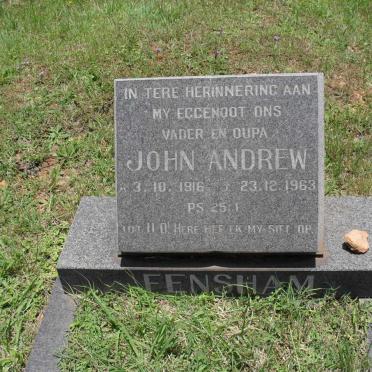 FENSHAM John Andrew 1916-1963