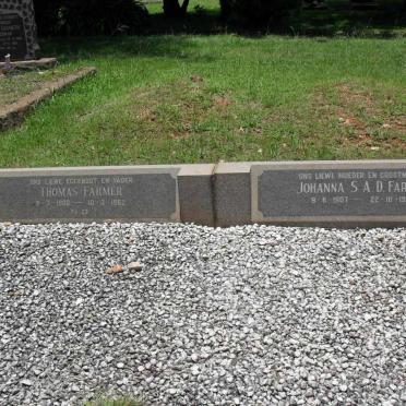FARMER Thomas 1900-1962 &amp; Johanna S.A.D. 1907-1985