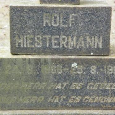HIESTERMANN Rolf 1966-1966