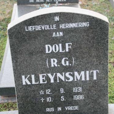 KLEYNSMIT R.G. 1931-1986