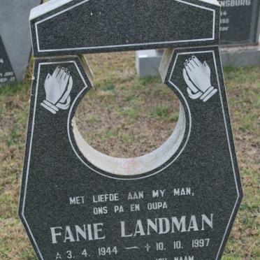 LANDMAN Fanie 1944-1997