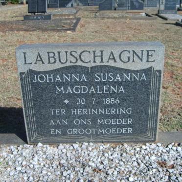 LABUSCHAGNE Johanna Susanna Magdalena 1886-