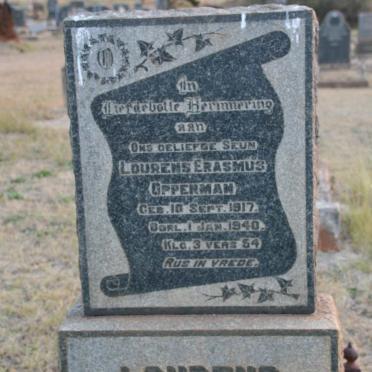 OPPERMAN Lourens Erasmus 1917-1940