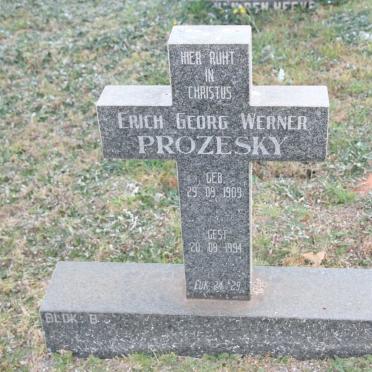 PROZESKY Erich Georg Werner 1909-1994