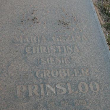 PRINSLOO Maria Gezina Christina Grobler 1899-1995