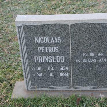 PRINSLOO Nicolaas Petrus 1934-1999