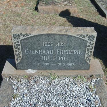 RUDOLPH Coenraad Frederik 1895-1967 