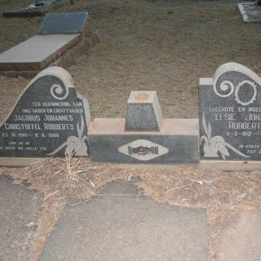 ROBBERTS Jacobus Johannes Christoffel 1910-1980 &amp; Elsie Johanna 1912-1970