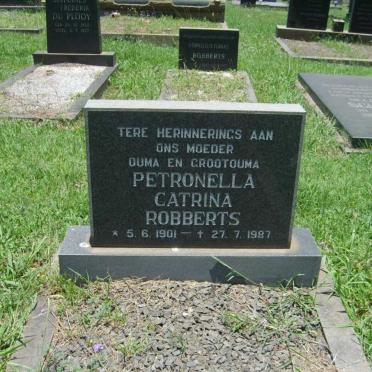 ROBBERTS Petronella Catrina 1901-1987
