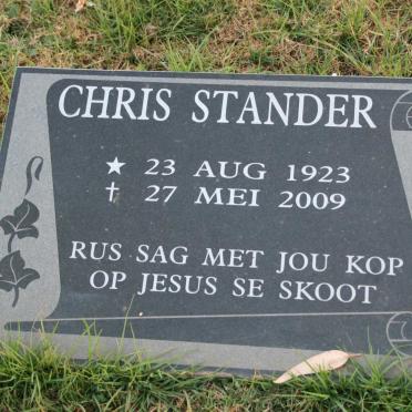 STANDER Chris 1923-2009