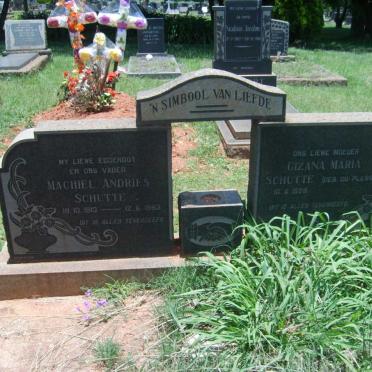 SCHUTTE Machiel Andries 1913-1963 &amp; Cizana Maria Du PLESSIS 1925-