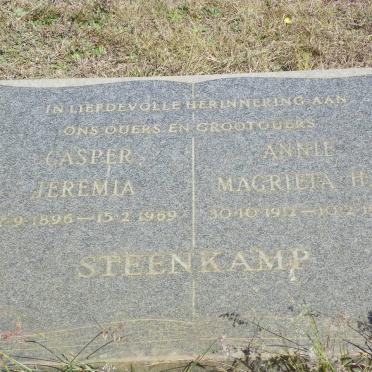 STEENKAMP Casper Jeremia 1896-1969 &amp; Annie Magrieta H.C. 1912-1980