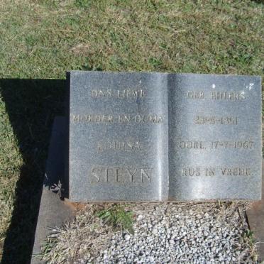 STEYN Louisa nee EHLERS 1891-1967