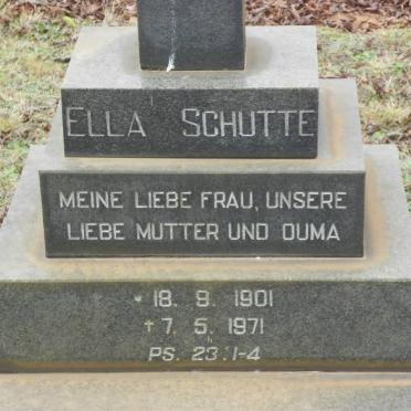 SCHUTTE Ella 1901-1971