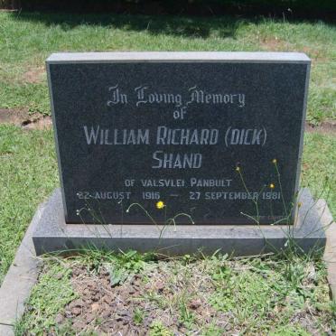 SHAND William Richard 1915-1981