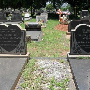 VERMAAK Izak Cornelius Johannes 1903-1964 &amp; Johanna Salomina  SMALL 1911-1975
