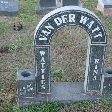 WATT Watties, van der 1943-2001 &amp; Rina 1940-