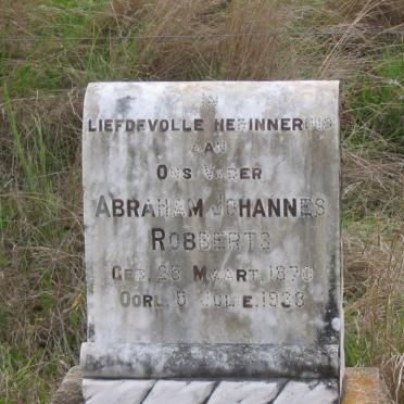 ROBBERTS Abraham Johannes 1870-1933