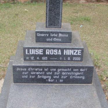HINZE Luise Rosa 1915-2000