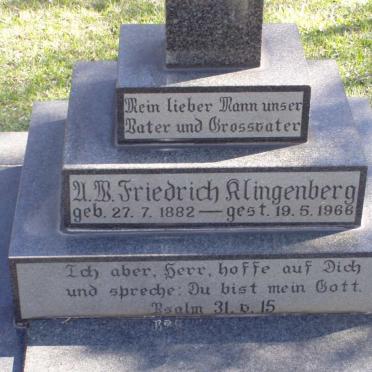 KLINGENBERG A.W. Friedrich 1882-1966
