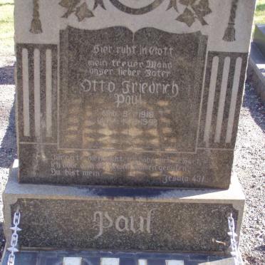 PAUL Otto Friedrich 1919-199?