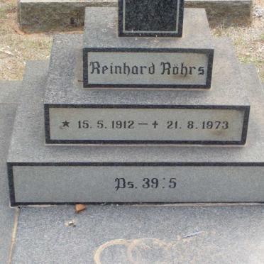 ROHRS Reinhard 1912-1973