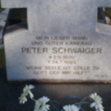 SCHWAIGER Peter