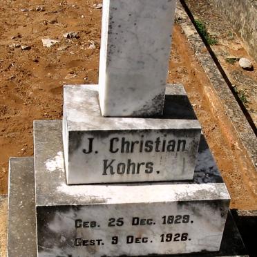 KOHRS J. Christian 1829-1926