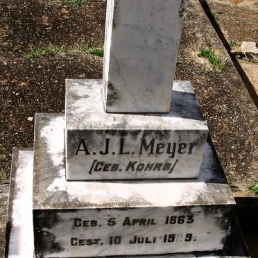 MEYER A.J.L. nee KOHRS 1863-1929
