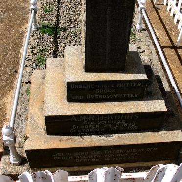 KOHRS A.M.R.D. nee SCHUTZE 1873-1961