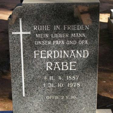 RABE Ferdinand 1887-1978
