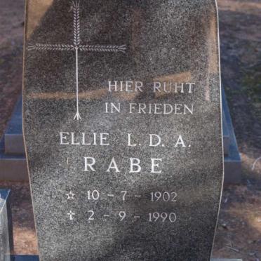 RABE L.D.A. 1902-1990