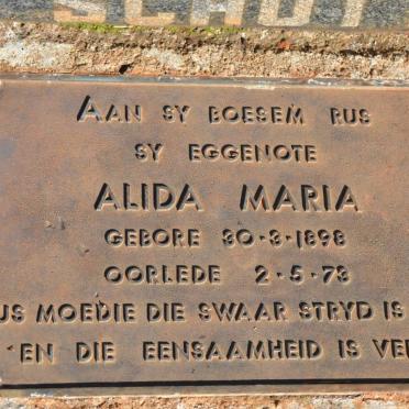 SCHUTTE Alida Maria 1898-1973
