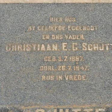 SCHUTTE Christiaan E.G. 1897-1947