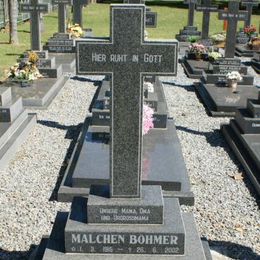 BÖHMER Malchen 1915-2002