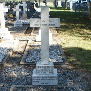 JOHANNES A.M.D. nee MEYER 1868-1941