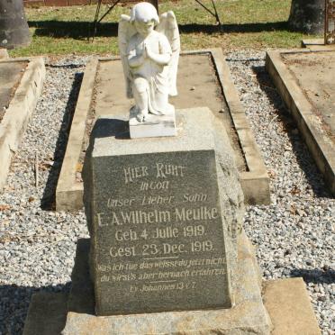 MEULKE E.A. Wilhelm 1919-1919