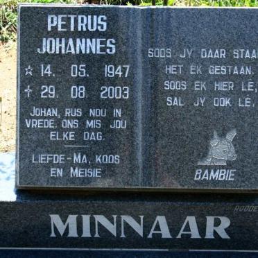 MINNAAR Petrus Johannes 1947-2003