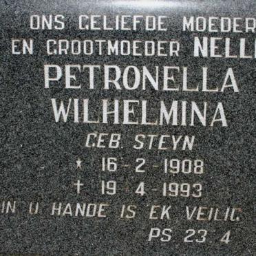 Petronella Wilhelmina nee STEYN 1908-1993