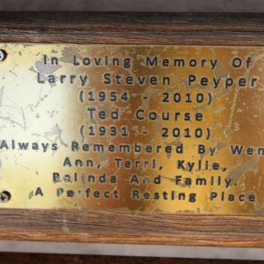 PEYPER Larry Steven 1954-2010 :: COURSE Ted 1931-2010