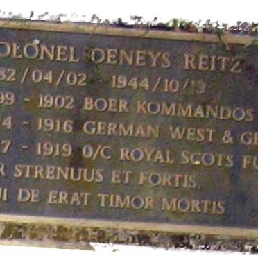 REITZ Deneys 1882-1944