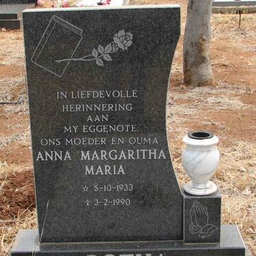 BOTHA Anna Margaritha Maria 1933-1990