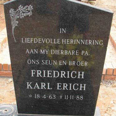 BURGER Friedrich Karl Erich 1963-1988