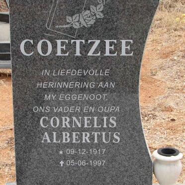 COETZEE Cornelis Albertus 1917--1997