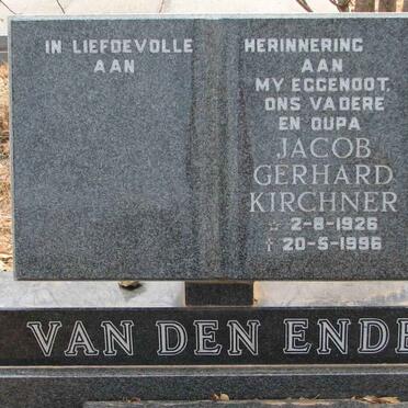 ENDE Jacob Gerhard Kirchner, van den 1926-1996