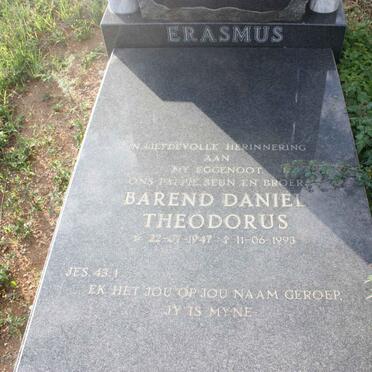 ERASMUS Barend Daniel Theodorus 1947-1993