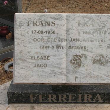 FERREIRA Frans 1950-1997 :: FERREIRA Frans 1978-1997
